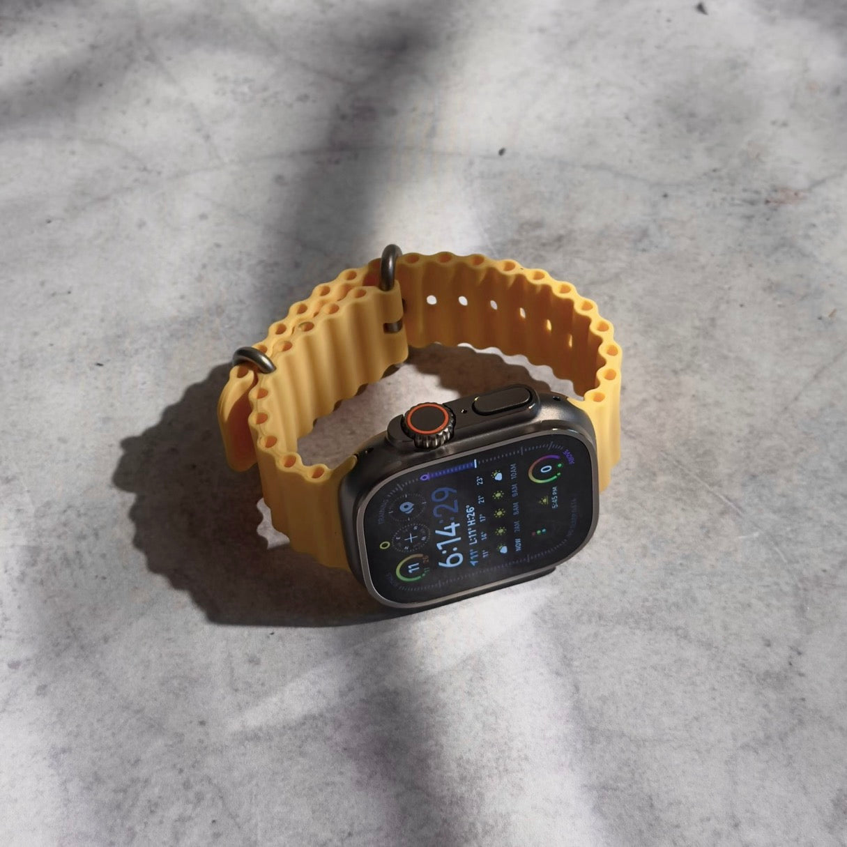 Apple Watch Ultra Yellow Ocean Band