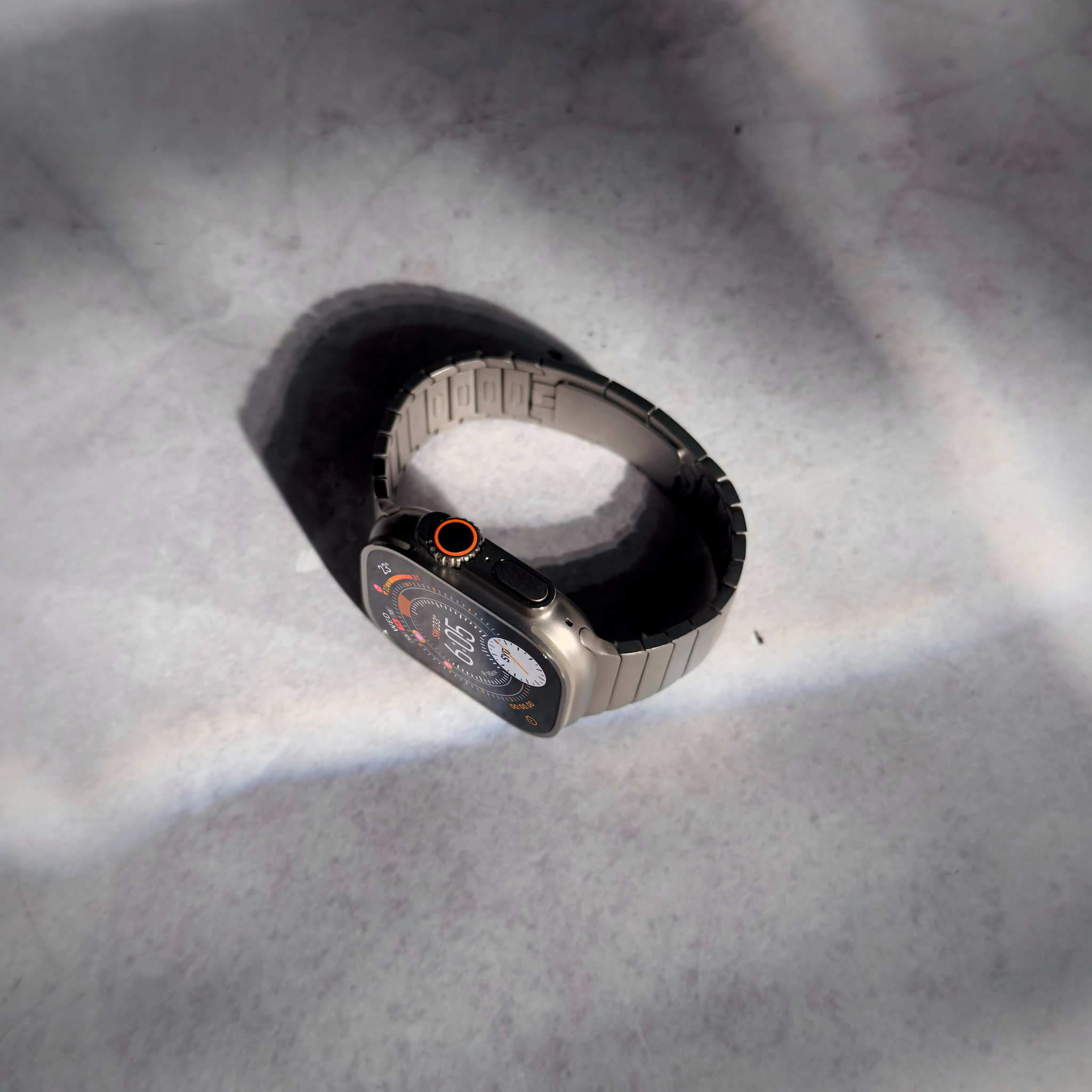 Apple Watch Ultra with Natural Titanium Link Bracelet